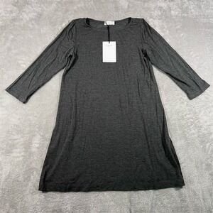Hourglass Lily Women's Gray Long Sleeve Scoop Neck Tunic Dress Size S/M‎ NEW